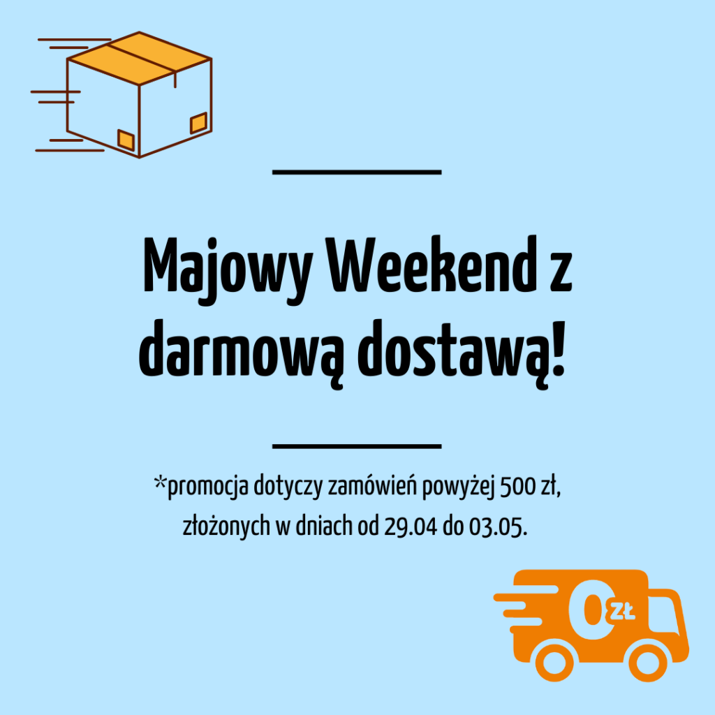 Majowy Weekend z darmową dostawą od 500 zł. w novo-serwis.pl